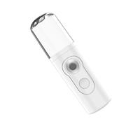 DEARMAMY 1Set Umidificatore a spruzzo di ricarica USB spruzzatore umidificatore di bellezza nebulizzatore portatile strumento portatile per il reintegro dell'acqua addominali bianca