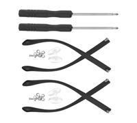 DEARMAMY 2 Paia Accessori per occhiali FINE tampone gambe di ricambio delle tempie templi ponte kit per la riparazione degli occhiali viti per la riparazione degli occhiali Metallo Black