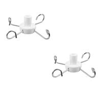 DEARMAMY 2 Pezzi Accessori Per Aste Portaflebo Inossidabile Cremagliera Gancio In Piedi Acciaio Sospeso Parti Del Portapacchi Per Fleboclisi Ganci Di Ricambio Plastica