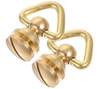 DEARMAMY 2 Pezzi Anelli d Vite Rivettata in Metallo, Accessori Artigianali per Borse e Cinture Fai da Te, Ferramenta per Riparazione e Creazione Borse e Zaini