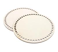 DEARMAMY 2 Pezzi Base per Cestini in Legno, Design Originale, Non Facile da Deformare, per Borse Fai da Te e Lavori a Maglia