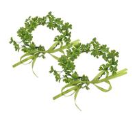 DEARMAMY 2 Pezzi Fascia Per Con Ghirlanda Di Trifoglio Verde Accessorio Per Il Di San Patrizio Copricapo Regolabile Per Sposa Matrimonio Fascia Irlandese Floreale Fascia Per Festa