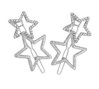 DEARMAMY 2 pezzi Fermagli per Stella con Eleganti Clip per Geometriche per Donne e Ragazze Accessori Chic per