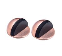 DEARMAMY 2 Pezzi Fermaporta Rotondo in Acciaio Inossidabile Stopper Porta Sicuro Antiurto per Interni Casa e Bagno Design Robusto e Pratico Senza Perforazione Protezione e Animali