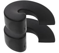 DEARMAMY 2 Pezzi Fermaporta Silenzioso Cuneo per Porta in Gomma Antiscivolo Fermaporta Inferiore per Porte di Legno Vetro e Acciaio Protezione per Camera da Letto e Soggiorno