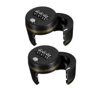 DEARMAMY 2 pezzi Lucchetto con Combinazione Cifre per Bottiglia di Vino e Whisky Tappo Sicuro Antigoccia per Bottiglie di Liquore Protezione senza Chiave per Casa e Viaggi