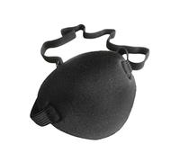 DEARMAMY 2 Pezzi Maschera per Occhi Elastico per Adulti per Amblyopia e Strabismo Nero Cosplay e Protezione Solare