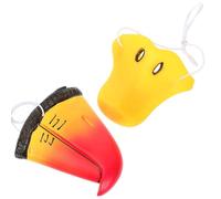 DEARMAMY 2 Pezzi Maschere Di Becco D'anatra Becco Naso Uccello Becco Bocca Maschere Di Pappagallo Animale Muso Novità Uccello Naso Di Animale Maschera Costume Di Halloween Accessorio