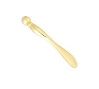 DEARMAMY 2 Pezzi massaggiatore oculare per il viso strumenti viso per la cura della pelle eye roller per gli occhi gonfi cosmetici faccia degli occhi bastoncino per gli occhi D'oro