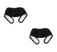 DEARMAMY 2 Pezzi Pacchetto di assistenza per la dell'olio essenziale ruota biologico lanciatore comodo aiuto per il sonno utile aiuto relax Flanella tedesca Black