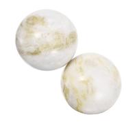 DEARMAMY 2 pezzi Palline Massaggio in Sfere Lisce Portatili per Allenamento Manuale e Rilassamento Muscolare per Yoga e Stretching Design Durevole e Facile Trasportare