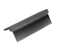 DEARMAMY 2 Pezzi pettine lisciante hair straightener accessori parrucchiere pettine portatile pettine per piastra pettine pressante elettrico pettine caldo portatile fibra di carbonio Black