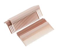 DEARMAMY 2 Pezzi Pettine Raddrizzante Carbonio Resistente Al Spazzola Nodi per Lisci e Clip per Styling Veloce e Sicuro Salone e Casa