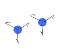 DEARMAMY 2 Pezzi Piccoli Ganci Appendiabiti Cremagliera Gancio Sospeso Parti Del Palo Iv Appendiabiti Per Asta Portaflebo Accessorio Asta Portaflebo Acciaio Inossidabile