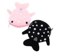 DEARMAMY 2 Pezzi Portamonete squalo portamonete piccolo piccola custodia per gioielli piccolo portamonete borsa moneta portamonete per piccola borsa per la borsa Peluche