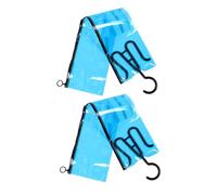 DEARMAMY 2 Pezzi Sacchetti Portaoggetti Per Extension Per Con Gancio Organizzatore Per Parrucche in Pvc Porta Parrucche Impermeabile Sacchetti Per Appendini Per Extension Per