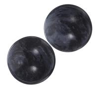 DEARMAMY 2 Pezzi Sfere di Jade Nera per Esercizi Mani e Massaggi, Palline Antistress Decorativa per Relax a Casa e Durante la Visione Tv Colore Casuale