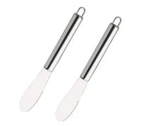 DEARMAMY 2 pezzi Spatole per Burro in Acciaio Inossidabile Coltelli per Crema e Formaggio Utensili da Cucina per Torte e Dolci Resistenti e Facili da Pulire per Ristoranti e Catering