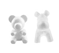 DEARMAMY 2 Pezzi Stampi Orsetto e Cucciolo per Composizioni Floreali Modelli Resilienti per Decorazioni Fai da Te Fiori per Matrimoni e Artigianato Creativo