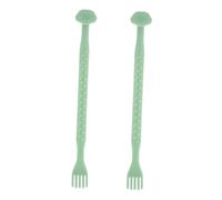 DEARMAMY 2 Pezzi Strumento Di Massaggio Prurito Per Le Massaggiatore Per Grattare La Schiena Dispositivo Per Grattare La Schiena Mano Che Gratta La Schiena Green Plastica