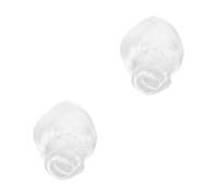 DEARMAMY 2 Pezzi Vecchia Nonna con Chignon Riutilizzabile per Costume Mrs Santa Halloween Natale Cosplay Adulti