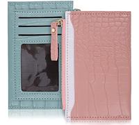 DEARMAMY 2 Pz portafoglio coccodrillo borsa per il trucco trasparente grande trousse da viaggio grande borsa da toilette grande gabs portafogli portamonete sacchetto di pu