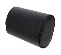 DEARMAMY 2 Scatola Porta Orologi Avvolgitore Orologio Automatico Display Organizzatore Di Gioielli Per Collane Porta Orologio Carica Orologi Orologio D'oro Catena Black Pelle Sintetica