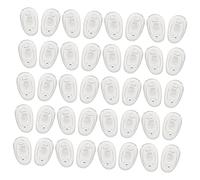 DEARMAMY 2 Set Naselli Antiscivolo Occhio Ponte Sopra Gli Occhiali Da Naselli Per Occhiali in Silicone Cuscinetti Per Occhiali Per Il Naso Gel Di Silice Transparent 20 Paia*2