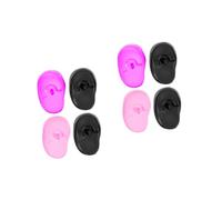 DEARMAMY 2 Set Paraorecchie in Silicone Color Coperture Per Le Orecchie Spa Cuffie Per Tinture Per Copriorecchie Per Tinture Per 4 Pezzi*2