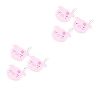 DEARMAMY 2 Set Piccolo Portafoglio Borse Taschen Sacche Chiavette Chiavetta Bag Femminucce Dorables Lovable Purse Wallet Ragazze Gabs Portafogli Borsa Portamonete in Peluche Rosa 3 Pezzi*2