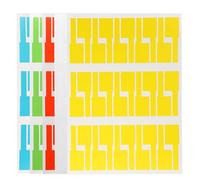 DEARMAMY 20 fogli Etichette Adesive per Cavi Impermeabili Resistenti Strappo Etichette Identificative per Cavi Rete con Superficie Liscia per Scrittura per Ufficio Casa e Progetti Scuola