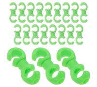 DEARMAMY 20 Pezzi Clip Guida Cavo Freno Bici in Silicone Verde Chiaro a C | Forma Semplice, Applicazione su Superfici Curve, Uso per Cavo Bici e Cavo Freno, Stile Essenziale
