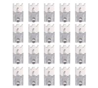 DEARMAMY 20 pezzi Ganci in Acciaio Inox per Ripiani Frigorifero e Congelatore Supporto Reggimensola Resistente e Facile da Installare Accessori per Mensole Display Cooler