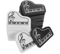 DEARMAMY 20 pezzi Gomme Forma di Pianoforte Piccole e Portatili per Scuola e Aula Gommine Carine e Sicure per Studenti Collezione Cancelleria Musicale Colore Casuale Colore Casuale