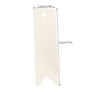 DEARMAMY 200 pezzi Etichette Prezzo Foglietto Bianco e Kraft Tag per Abbigliamento e Artigianato Leggere e Facili da Appendere Superficie Liscia per Scrittura per Gestione Magazzino