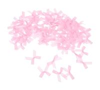 DEARMAMY 200 pezzi Fiocchi Rosa Premontati per Fiocchetti Decorativi per Confezioni e Decorazioni Fai Te Confezione