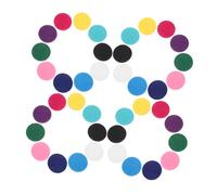 DEARMAMY 200 Pezzi Mini Diffuser Pads in Multi-color Nonwoven Fabric Unscented Essential Oil Refill Mats For Aroma Locket Necklace Compact And Portable Aromatherapy Pads