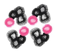 DEARMAMY 20pezzi Elastica Rete Per Rete Traspirante Per Ballerina Rete Elastica Per Copricapo Elastico Per Chignon Per Taglio Di