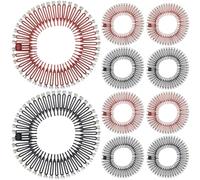 DEARMAMY 20pezzi Fascette Per Capelli Elastiche Circolari Pettini Per Accessori Da Donna Per Capelli Fini Fascia Elastica Platica