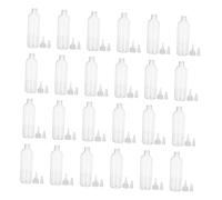 DEARMAMY 24 pezzi Bottiglie Trasparenti con Beccuccio Punta Contenitori Riutilizzabili per Lozione e Cosmetici Dosaggio Antisgocciolamento per Viaggio e Artigianato