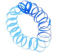 DEARMAMY 24 Pezzi Braccialetti in Silicone Elastici Diy, Leggeri, per Polsi | Materiale Silicone, Forma Supple, Anelli di Ricambio Sicuri per Watch Band