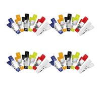 DEARMAMY 24 Pezzi Morsetti a Molla Piccoli Multiuso per Lavorazione del Legno e Giardinaggio Mini Clip Resistenti per Campeggio e Progetti Artigianali Set Colorato Presa Industriale per