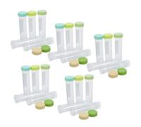 DEARMAMY 25 Pezzi Provette da Centrifuga Coniche in Plastica, 50 Ml/1,7 Oz, Gialle, con Tappo a Vite, Graduate, Autoportanti, per Laboratorio e Procedure di Centrifugazione