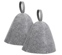 DEARMAMY 2pezzi Cappello Sauna Spesso e Accessorio Leggero Per Bagno e Sauna Assorbe Velocemente Umidità Per