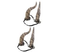 DEARMAMY 2pezzi Cerchietto Corno Per Halloween Cosplay e Feste Danzanti Realizzato in Materiale Cinghia Elastica Per Adattamento Accessorio Per Per Speciali e Fotografici