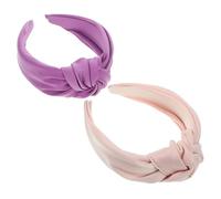 DEARMAMY 2pezzi Cerchietto Nodo Fasce Per Larghe Accessori Per Non Dannosi Per Per Fissare i Durante Appuntamenti Lavoro e Viaggi