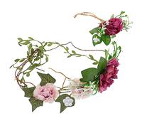 DEARMAMY 2pezzi Cerchietto Sposa Set Di Ghirlande Per Fiori Sposa Cerchietto Per e Polsiera Per Matrimonio Realizzato Materiali Resistenti e Non Facili Rompere