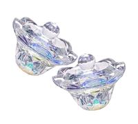 DEARMAMY 2pezzi Ciotola Per Unghie in Cristallo Ottagonale Per Liquido Monomero Acrilico e Solvente Tazza Per Miscelare Prodotti Nail Art