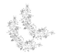 DEARMAMY 2pezzi Copricapo Per Sposa Decorazione Per Sposa in Argilla Polimerica e Materiali Metallici Per Matrimonio Ballo Di Fine Anno e Altre Speciali