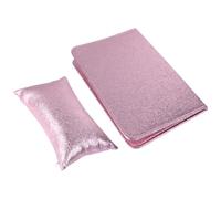 DEARMAMY 2pezzi Cuscino Pieghevole in Pelle Pu Per Manicure Supporto Per Mani Comodo e Resistente Riempitivi Ecologici Che Riducono La Pressione Per Centri Di Bellezza e Uso Domestico